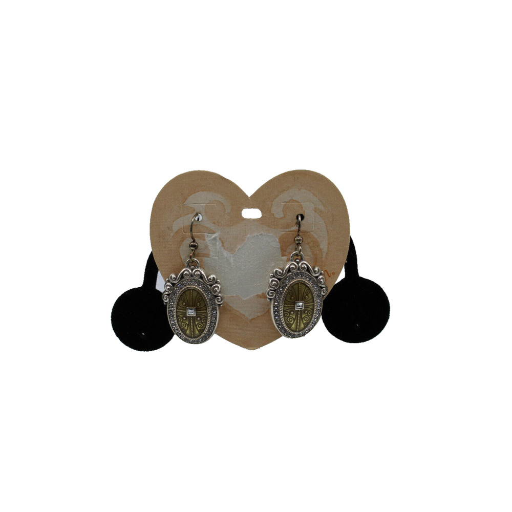 A5 New Auth BRIGHTON Loving Truthfull Cross Retired French Wire Earrings $54